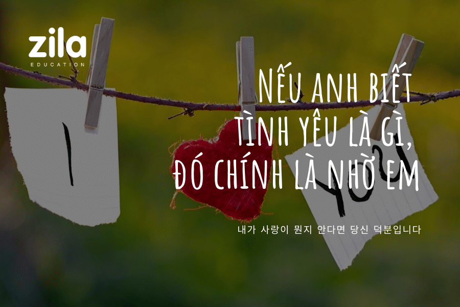 Stt tiếng Hàn về tình yêu hay