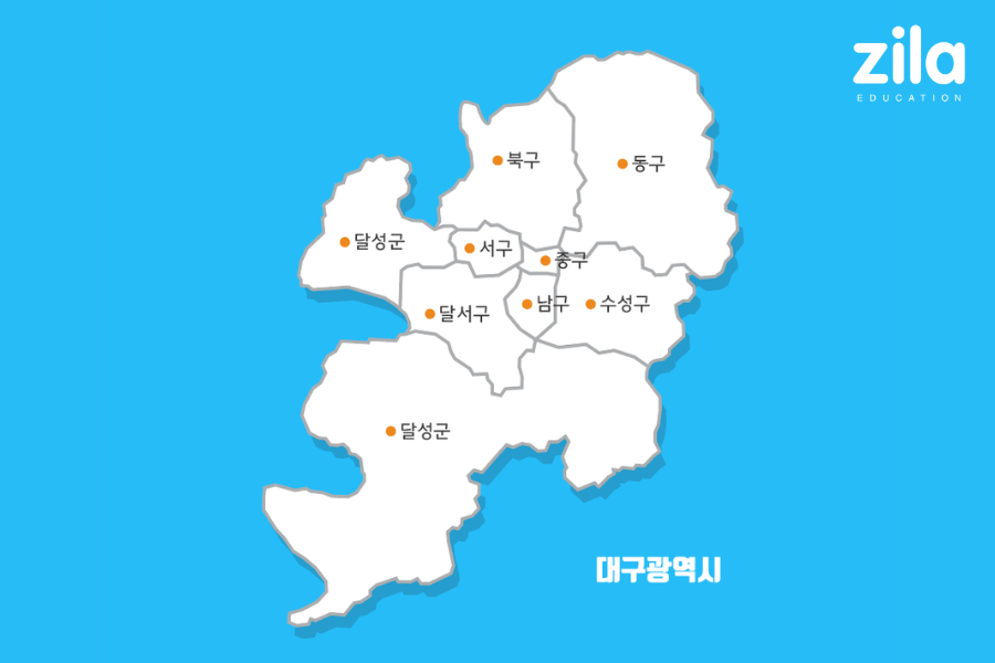 Bản đồ Daegu Hàn Quốc