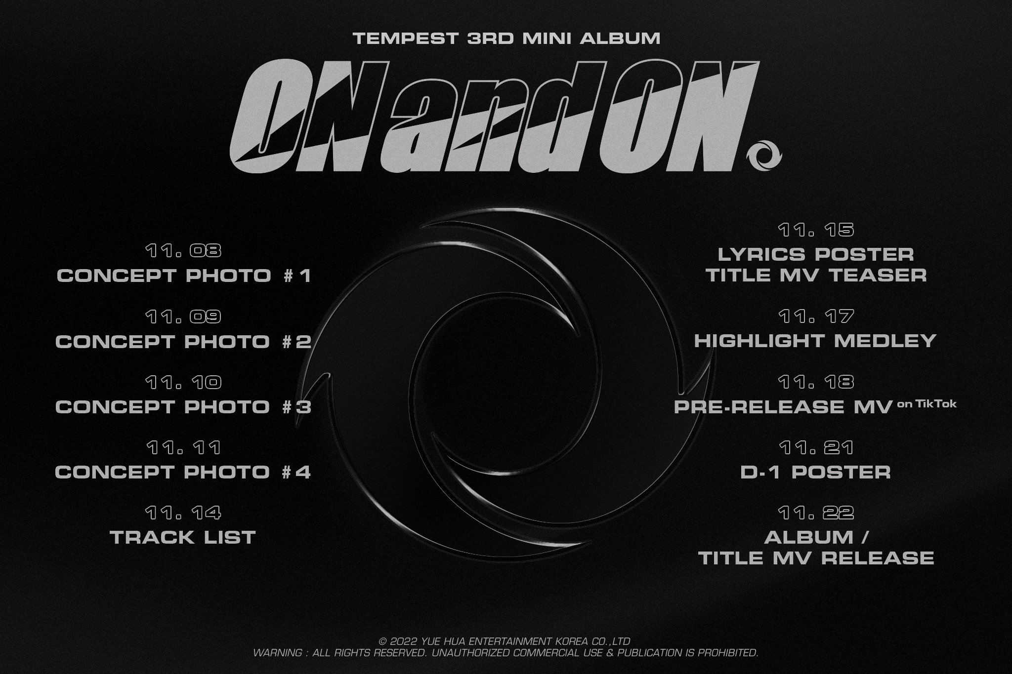 TEMPEST - 3rd Mini Album ON and ON