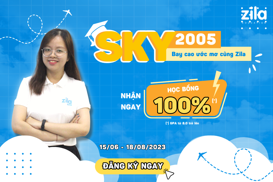 SKY - 2005 bay cao ước mơ cùng Zila - Zila Education