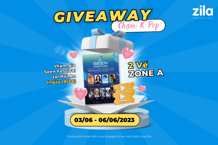 Sự kiện GIVEAWAY Chạm K-Pop 2023 - Zila Education
