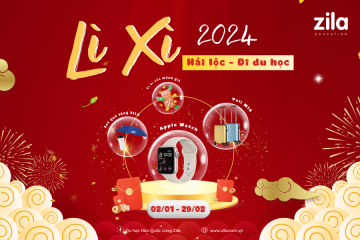 Sự kiện Lì xì 2024 Hái lộc Đi du học Hàn Quốc - Zila Education