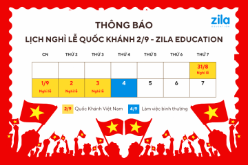 Lịch nghỉ lễ Quốc khánh 2.9 năm 2024 - Zila Education