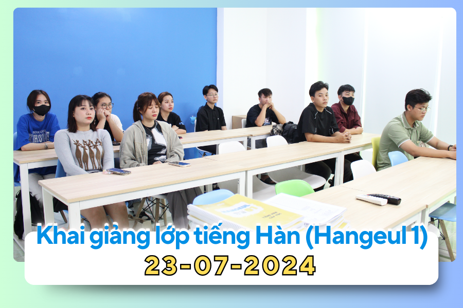 khai giảng lớp học tiếng hàn